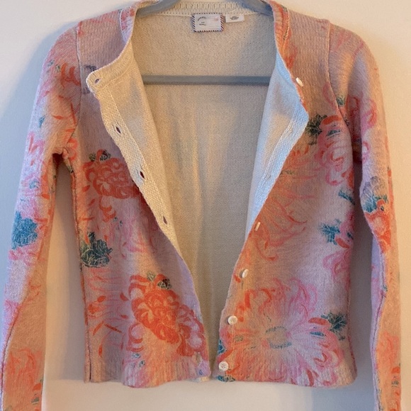 Anthropologie Postmark Devon Floral Printed Cardigan - Picture 11 of 14